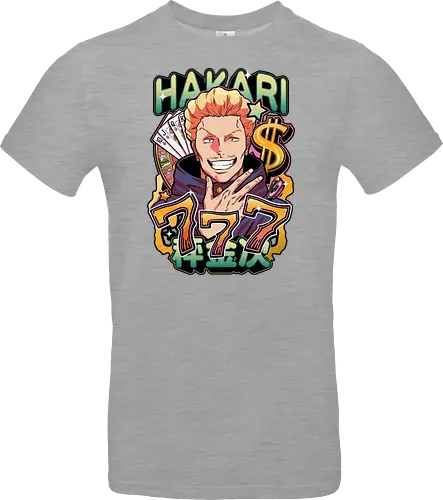 Hakari Jackpot Lucky Gambler JJK Energy - Hakari Kinji, Jujutsu, jackpot technique, lucky gambler, 777 anime, casino manga, otaku birthday gift, JJK rising star - Standard T-Shirt