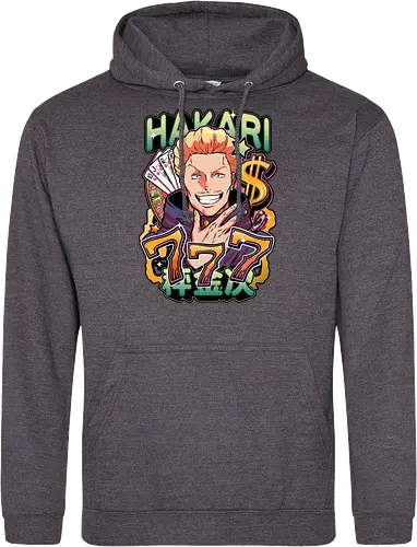 Hakari Jackpot Lucky Gambler JJK Energy - Hakari Kinji, Jujutsu, jackpot technique, lucky gambler, 777 anime, casino manga, otaku birthday gift, JJK rising star - Standard Hoodie