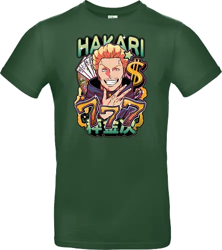 Hakari Jackpot Lucky Gambler JJK Energy - Hakari Kinji, Jujutsu, jackpot technique, lucky gambler, 777 anime, casino manga, otaku birthday gift, JJK rising star - Standard T-Shirt