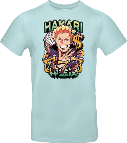 Hakari Jackpot Lucky Gambler JJK Energy - Hakari Kinji, Jujutsu, jackpot technique, lucky gambler, 777 anime, casino manga, otaku birthday gift, JJK rising star - Standard T-Shirt