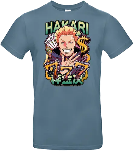 Hakari Jackpot Lucky Gambler JJK Energy - Hakari Kinji, Jujutsu, jackpot technique, lucky gambler, 777 anime, casino manga, otaku birthday gift, JJK rising star - Standard T-Shirt