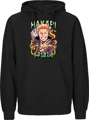 Hakari Jackpot Lucky Gambler JJK Energy - Hakari Kinji, Jujutsu, jackpot technique, lucky gambler, 777 anime, casino manga, otaku birthday gift, JJK rising star - Fairtrade Hoodie