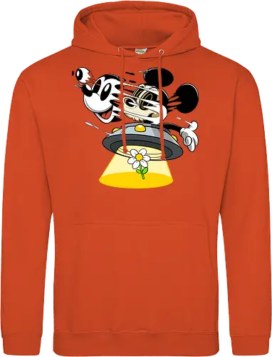 Freaky Alien Maus in UFO - Cartoon Horror Sci-Fi Art - freaky Alien Maus Art, Cartoon Horror Sci-Fi Shirt, Maus UFO dunkles Shirt, Horror Cartoon fliegende Untertasse, Skelett Maus Sci-Fi Art, dunkles rotes Pop Art, alternativer freaky Maus UFO, verrückte Cartoon Sci-Fi Mode, Maus Entführung Blume Art, Underground dunkles Geek Sci-Fi, Horror Nostalgie Cartoon, Punk Maus UFO Cartoon, alternative Sci-Fi Shirt, dunkle Retro Maus Art, chaotischer roter Cartoon Sci-Fi - Standard Hoodie