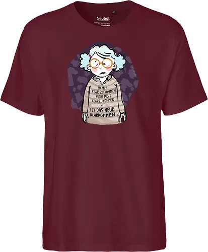 Damit klarzukommen.. - Ringelpulliweisheit, Ringelpulli, Spruch, Weisheit, Lebensweisheit, handgezeichnet, Augeanhirn - Fairtrade T-Shirt