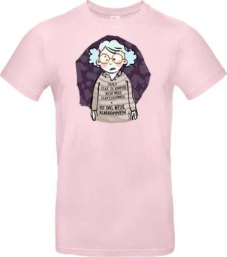 Damit klarzukommen.. - Ringelpulliweisheit, Ringelpulli, Spruch, Weisheit, Lebensweisheit, handgezeichnet, Augeanhirn - Standard T-Shirt