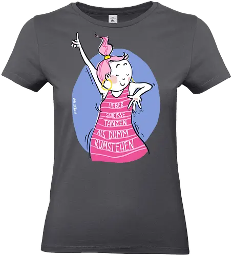 Lieber scheisse tanzen.. - Ringelpulli, Weisheit, Spruch, Motivation - Standard T-Shirt (Women)