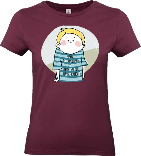 Mein Tatenvolumen.. - Ringelpulli, Weisheit, Spruch, Motivation - Standard T-Shirt (Women)