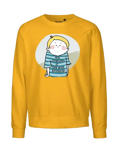 Mein Tatenvolumen.. - Ringelpulli, Weisheit, Spruch, Motivation - Fairtrade Sweatshirt