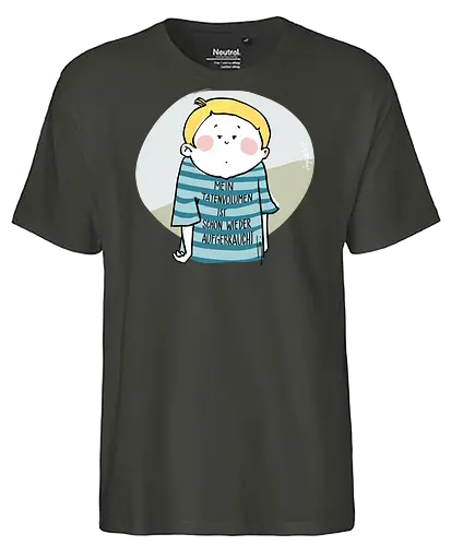 Mein Tatenvolumen.. - Ringelpulli, Weisheit, Spruch, Motivation - Fairtrade T-Shirt