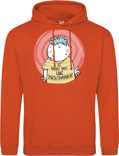 Durcheinander - Spruch, Statement, ringelpullisprüche, Ringeldinger, streifenweise, Weisheit, Motivation, Ringelpulli, SprücheShirt, Cartoon Illustration, Handgezeichnet, Humor, Selbstironie, Streifenpulli, Spruchshirt, deutsch - Standard Hoodie