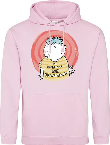 Durcheinander - Spruch, Statement, ringelpullisprüche, Ringeldinger, streifenweise, Weisheit, Motivation, Ringelpulli, SprücheShirt, Cartoon Illustration, Handgezeichnet, Humor, Selbstironie, Streifenpulli, Spruchshirt, deutsch - Standard Hoodie