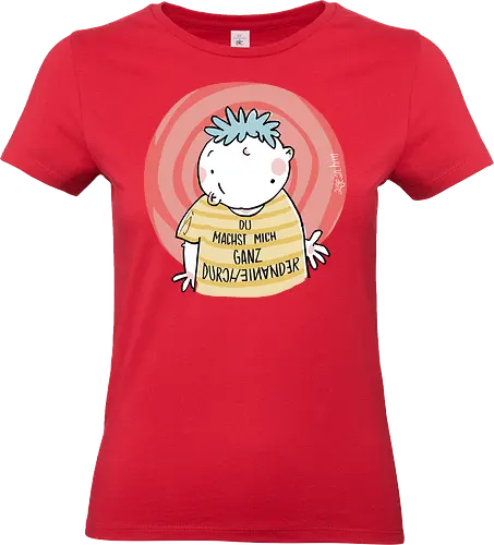 Durcheinander - Spruch, Statement, ringelpullisprüche, Ringeldinger, streifenweise, Weisheit, Motivation, Ringelpulli, SprücheShirt, Cartoon Illustration, Handgezeichnet, Humor, Selbstironie, Streifenpulli, Spruchshirt, deutsch - Standard T-Shirt (Women)