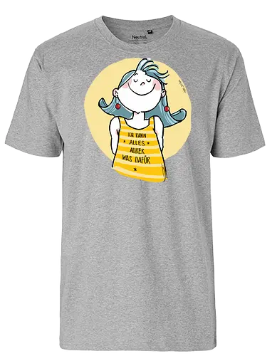 Ich kann alles.. - Ringelpulliweisheit, Ringelpulli, Spruch, Weisheit, Lebensweisheit, handgezeichnet, Augeanhirn - Fairtrade T-Shirt