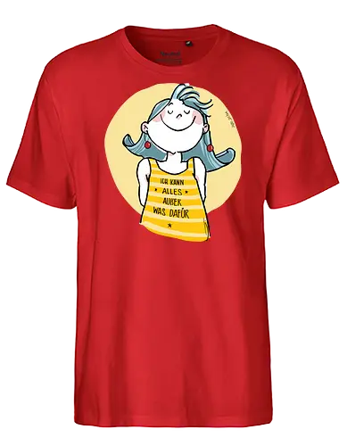 Ich kann alles.. - Ringelpulliweisheit, Ringelpulli, Spruch, Weisheit, Lebensweisheit, handgezeichnet, Augeanhirn - Fairtrade T-Shirt