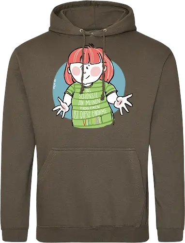 Probleme - Ringelpullisprüche, Ringeldinger, streifenweise, Spruch, Weisheit, Cartoon Illustration, Statement, Handgezeichnet, Humor, Selbstironie, Streifenpulli, Spruchshirt, deutsch, Motivation, Ringelpulli, SprücheShirt - Standard Hoodie