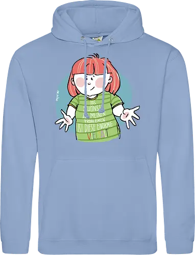Probleme - Ringelpullisprüche, Ringeldinger, streifenweise, Spruch, Weisheit, Cartoon Illustration, Statement, Handgezeichnet, Humor, Selbstironie, Streifenpulli, Spruchshirt, deutsch, Motivation, Ringelpulli, SprücheShirt - Standard Hoodie