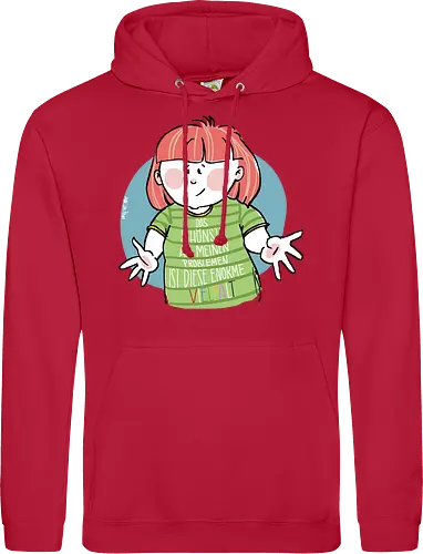 Probleme - Ringelpullisprüche, Ringeldinger, streifenweise, Spruch, Weisheit, Cartoon Illustration, Statement, Handgezeichnet, Humor, Selbstironie, Streifenpulli, Spruchshirt, deutsch, Motivation, Ringelpulli, SprücheShirt - Standard Hoodie