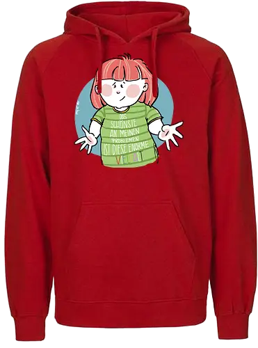 Probleme - Ringelpullisprüche, Ringeldinger, streifenweise, Spruch, Weisheit, Cartoon Illustration, Statement, Handgezeichnet, Humor, Selbstironie, Streifenpulli, Spruchshirt, deutsch, Motivation, Ringelpulli, SprücheShirt - Fairtrade Hoodie