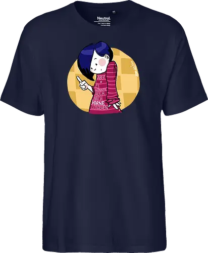 Nach vorne - Ringelpulli, Weisheit, Spruch, Motivation - Fairtrade T-Shirt