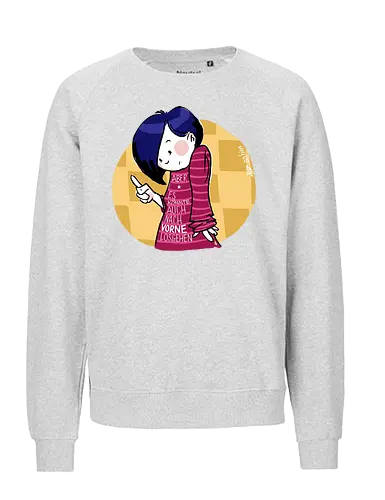 Nach vorne - Ringelpulli, Weisheit, Spruch, Motivation - Fairtrade Sweatshirt