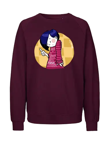 Nach vorne - Ringelpulli, Weisheit, Spruch, Motivation - Fairtrade Sweatshirt