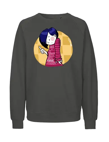 Nach vorne - Ringelpulli, Weisheit, Spruch, Motivation - Fairtrade Sweatshirt