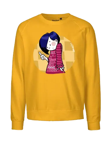 Nach vorne - Ringelpulli, Weisheit, Spruch, Motivation - Fairtrade Sweatshirt