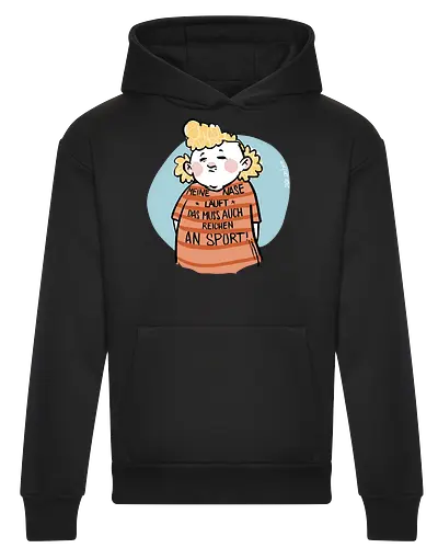 Sport - Ringelpullisprüche, Ringeldinger, Spruchshirt, deutsch, streifenweise, Spruch, Weisheit, Motivation, Ringelpulli, SprücheShirt, Cartoon Illustration, Statement, Ostfriesland, Nordsee, Handgezeichnet, Humor, Selbstironie, Streifenpulli - Heavyweight Hoodie