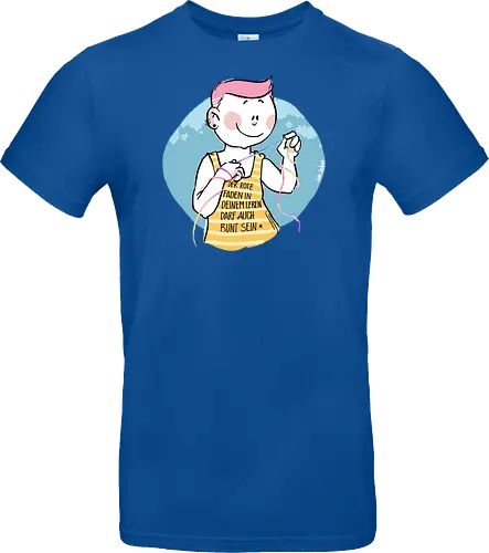 Bunt - Humor, Selbstironie, Streifenpulli, Spruchshirt, deutsch, ringelpullisprüche, Ringeldinger, streifenweise, Spruch, Weisheit, Motivation, Ringelpulli, SprücheShirt, Cartoon Illustration, Statement, Handgezeichnet - Standard T-Shirt
