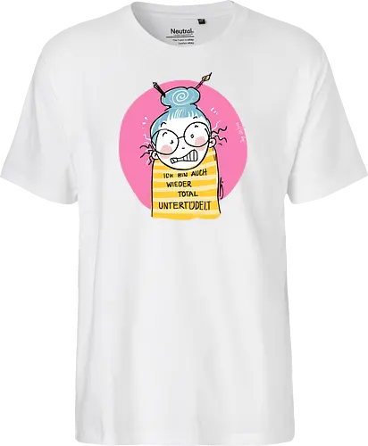 Untertüdelt - ringelpulli, Weisheit, Spruch, Motivation, Tüdeltied - Fairtrade T-Shirt
