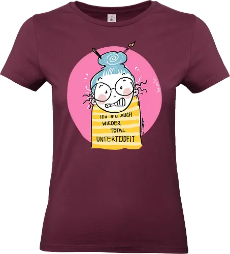 Untertüdelt - ringelpulli, Weisheit, Spruch, Motivation, Tüdeltied - Standard T-Shirt (Women)