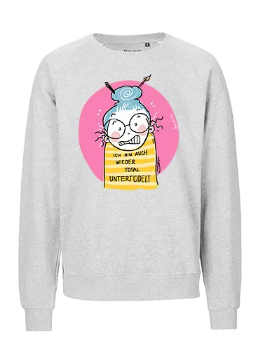 Untertüdelt - ringelpulli, Weisheit, Spruch, Motivation, Tüdeltied - Fairtrade Sweatshirt