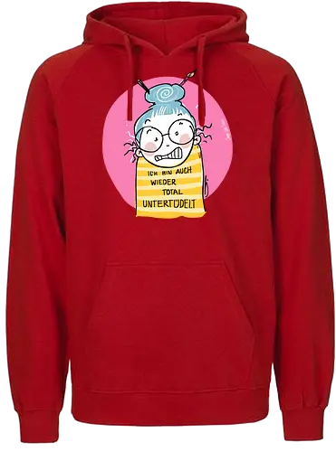 Untertüdelt - ringelpulli, Weisheit, Spruch, Motivation, Tüdeltied - Fairtrade Hoodie