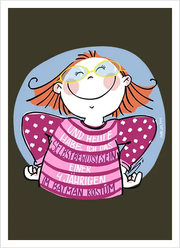 Selbstbewusstsein - ringelpulli, Weisheit, Spruch, Motivation - Artprint
