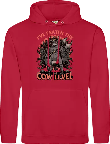 Game Cow Monster - Knight, Barbarian, Gateway, Ritual, Axe, War, Army, Games, Game, Video Games, Video Game, Classic, Classic Horror, Classic Video Games, Classic Video Game, Classic Games, Classic Game, Cow, Monsters, Monster, Geek, Nerd, Rpg Video Game, Rpg, Dark Fantasy, Fantasy, Adventure, Horror, Magical, Magic, Magical Creatures, Magical Creature, Warrior - Standard Hoodie