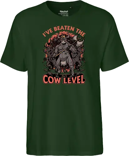 Game Cow Monster - Knight, Barbarian, Gateway, Ritual, Axe, War, Army, Games, Game, Video Games, Video Game, Classic, Classic Horror, Classic Video Games, Classic Video Game, Classic Games, Classic Game, Cow, Monsters, Monster, Geek, Nerd, Rpg Video Game, Rpg, Dark Fantasy, Fantasy, Adventure, Horror, Magical, Magic, Magical Creatures, Magical Creature, Warrior - Fairtrade T-Shirt
