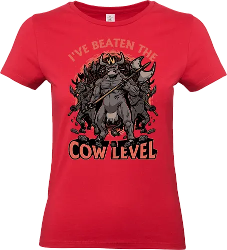 Game Cow Monster - Knight, Barbarian, Gateway, Ritual, Axe, War, Army, Games, Game, Video Games, Video Game, Classic, Classic Horror, Classic Video Games, Classic Video Game, Classic Games, Classic Game, Cow, Monsters, Monster, Geek, Nerd, Rpg Video Game, Rpg, Dark Fantasy, Fantasy, Adventure, Horror, Magical, Magic, Magical Creatures, Magical Creature, Warrior - Standard T-Shirt (Women)