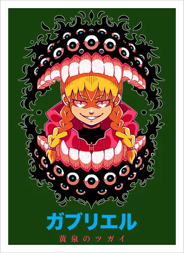 DEADLY BITE - yomi no tugai, gabu, gabby, tsugai, Alchemist, anime, manga - Artprint