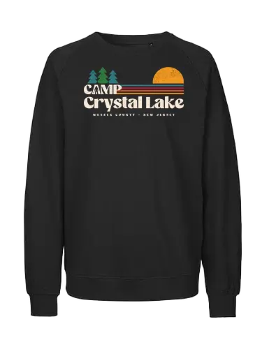 Deadly Summer Camp - horror, 80s, 80s movies, camp, camping, classic horror, geek, halloween, movies, nostalgia, retro, slasher, spooky, summer, vintage - Fairtrade Sweatshirt