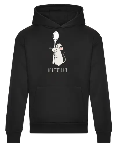 Le Petit Chef: The Culinary Rat - Ratatouille inspired shirt, little chef graphic tee, cute rat apparel, funny foodie clothing, minimalist cooking design, kawaii animal streetwear, chef hat mouse shirt, animated movie aesthetic, wholesome culinary fashion, pastel food merch - Heavyweight Hoodie