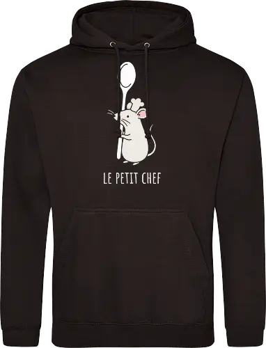 Le Petit Chef: The Culinary Rat - Ratatouille inspired shirt, little chef graphic tee, cute rat apparel, funny foodie clothing, minimalist cooking design, kawaii animal streetwear, chef hat mouse shirt, animated movie aesthetic, wholesome culinary fashion, pastel food merch - Standard Hoodie