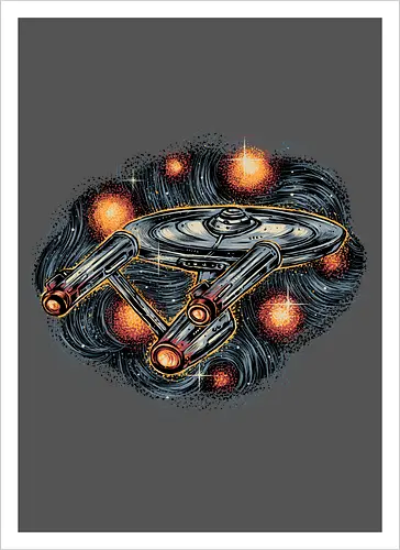The Stars is waiting for us - TV show, TV series, retro, space, science fiction, sci-fi, spaceship - Artprint