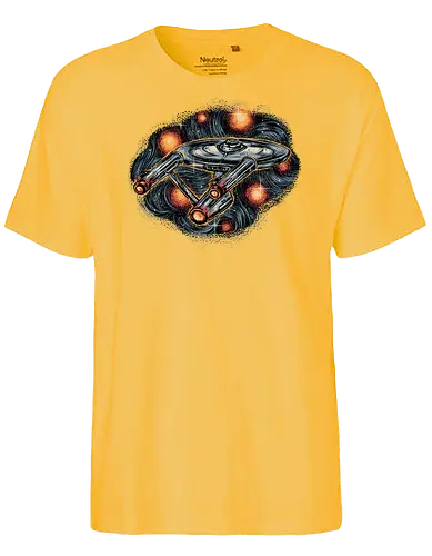 The Stars is waiting for us - TV show, TV series, retro, space, science fiction, sci-fi, spaceship - Fairtrade T-Shirt