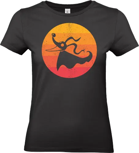 Nightmare Ghost Dog For Halloween - trick or treat, halloween, christmas, cute animals, dog lover, ghost dog, halloween dog, horror, humor, jack o lantern, nightmare, pumpkin, puppy, scary, spooky - Standard T-Shirt (Women)