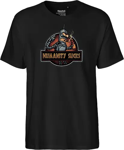 Robot against Humanity - comedy, humor, robot, TV series, animated, animation, sitcom, space, sci-fi - Fairtrade T-Shirt