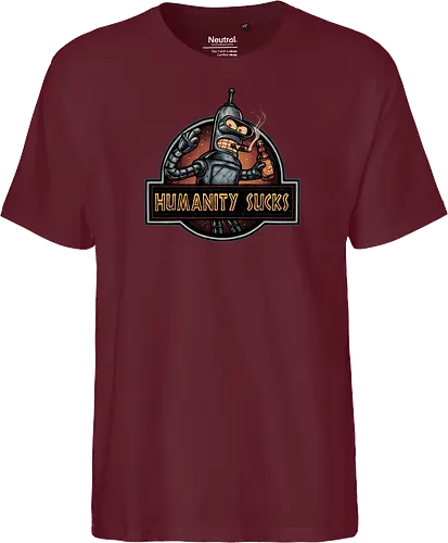 Robot against Humanity - comedy, humor, robot, TV series, animated, animation, sitcom, space, sci-fi - Fairtrade T-Shirt