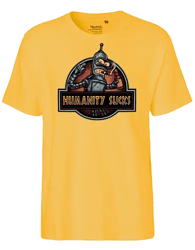 Robot against Humanity - comedy, humor, robot, TV series, animated, animation, sitcom, space, sci-fi - Fairtrade T-Shirt