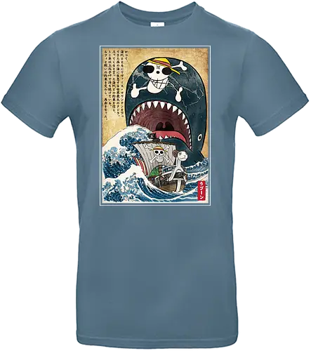 Goodbye Laboon woodblock - anime, manga, japan, japanese art, Pirate, laboon - Standard T-Shirt
