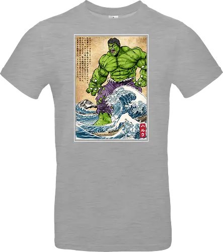 The green fury in Japan - super heroes, comics, action movies, fantastics, four, japanese art, japan, ukiyo e - Standard T-Shirt