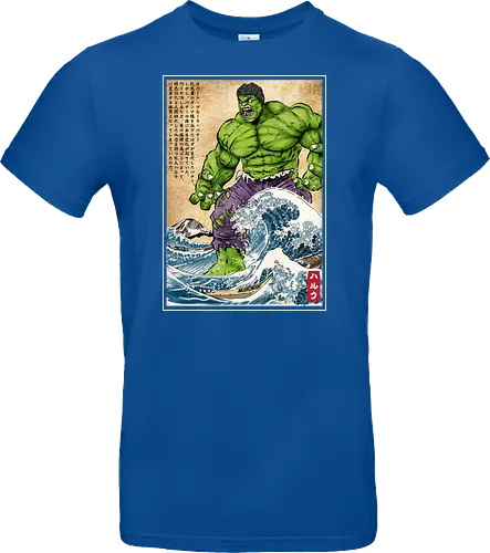 The green fury in Japan - super heroes, comics, action movies, fantastics, four, japanese art, japan, ukiyo e - Standard T-Shirt